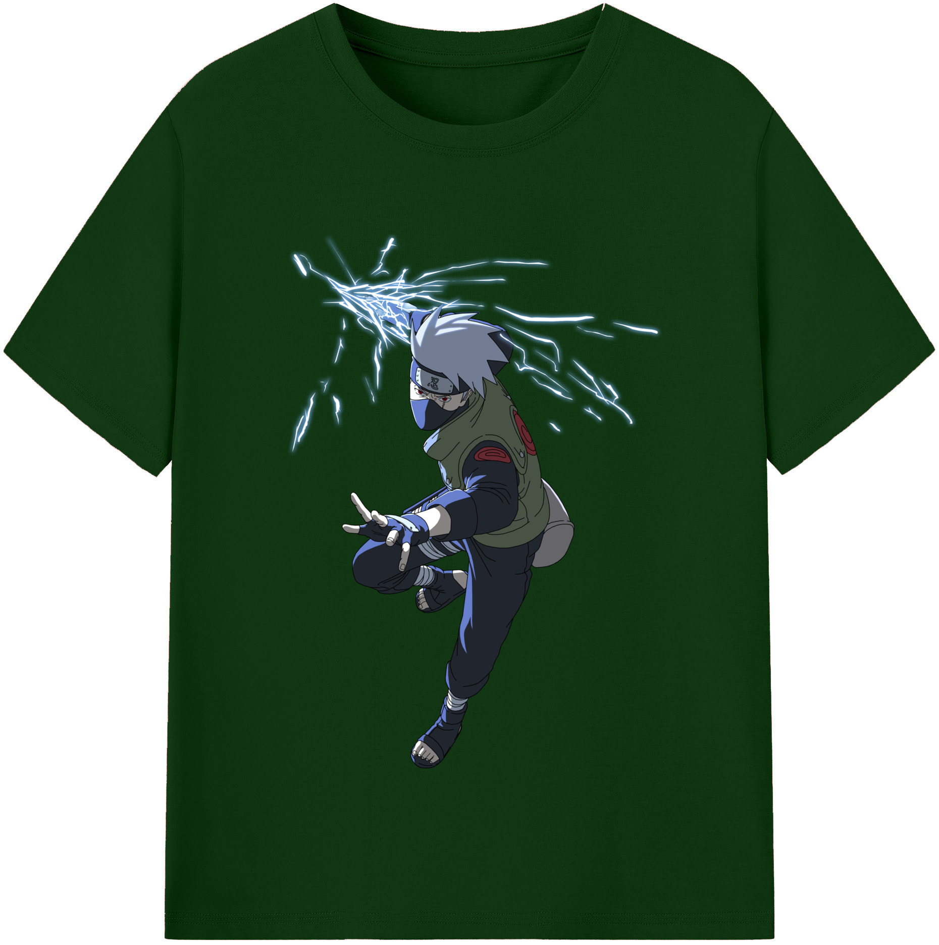 （画像用） NARUTO -ナルト- はたけ カカシ Hatake Kakashi 綿100％半袖Tシャツ（フロントプリント）